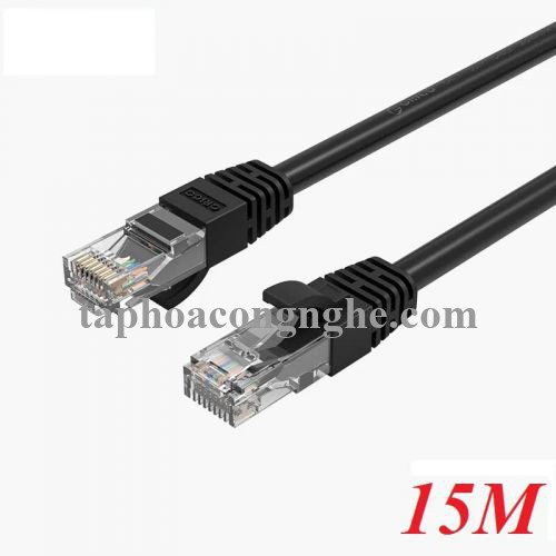 Orico 97802 PUG-C6-150-BK cat6 gigabit 15m màu đen Cáp mạng 30097802